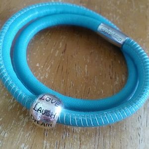 Brighton double Woodstock bracelet with charm